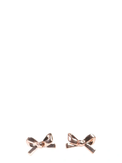 Kate Spade Bow Earrings In Pink