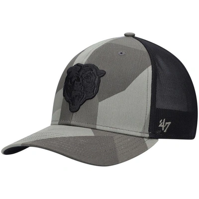 47 ' Olive Chicago Bears Countershade Mvp Dp Trucker Snapback Hat In Camo