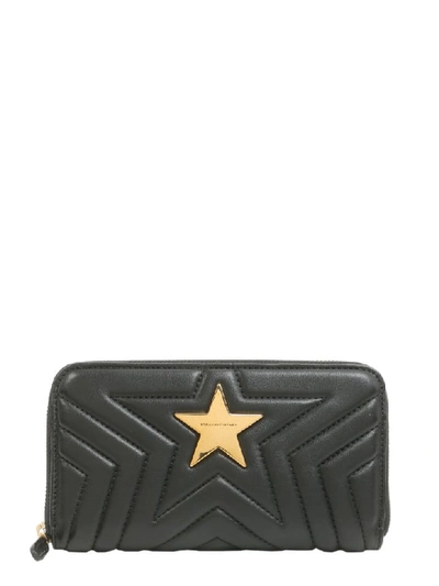 Stella Mccartney Zip Around Wallet In Black