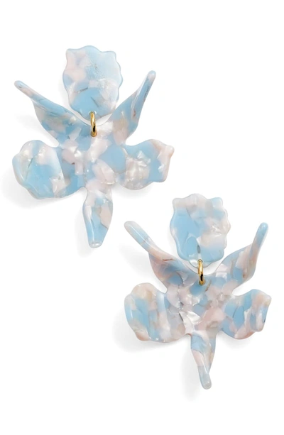 Lele Sadoughi Small Paper Lily Drop Earrings In Multi