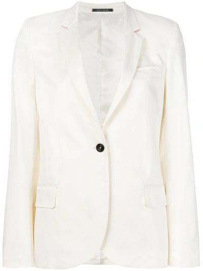 Ps By Paul Smith Single Breasted Blazer - White
