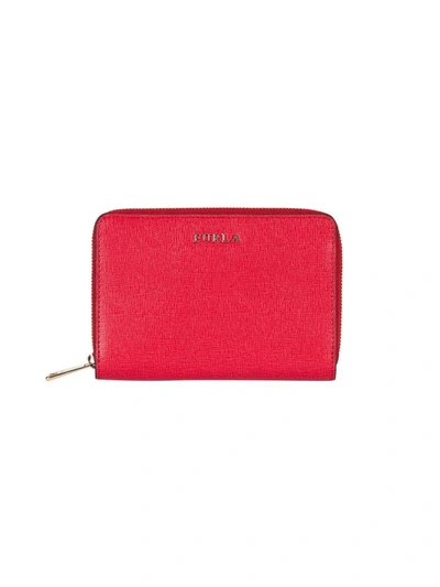 Furla Babylon Zip-around Wallet In Rosso