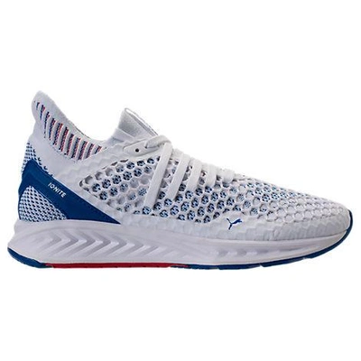 Puma Men's Ignite Netfit Running Sneakers From Finish Line In White