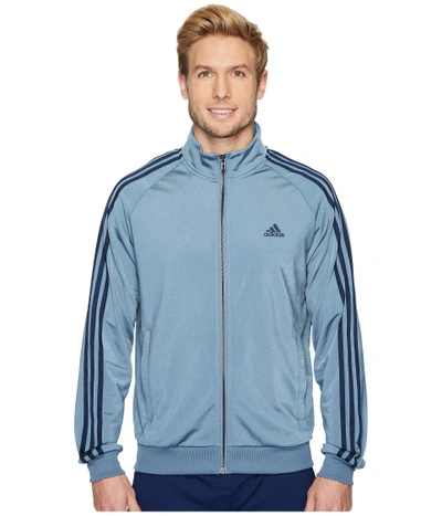 Adidas Originals Essentials 3s Tricot Track Jacket In Raw Steel/collegiate  Navy | ModeSens