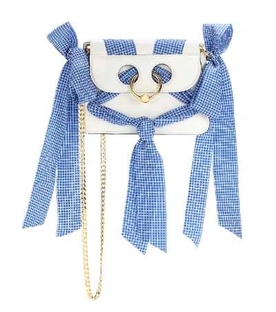 Jw Anderson J.w. Anderson Mini Pierce Leather Bag With Ribbons In Basic