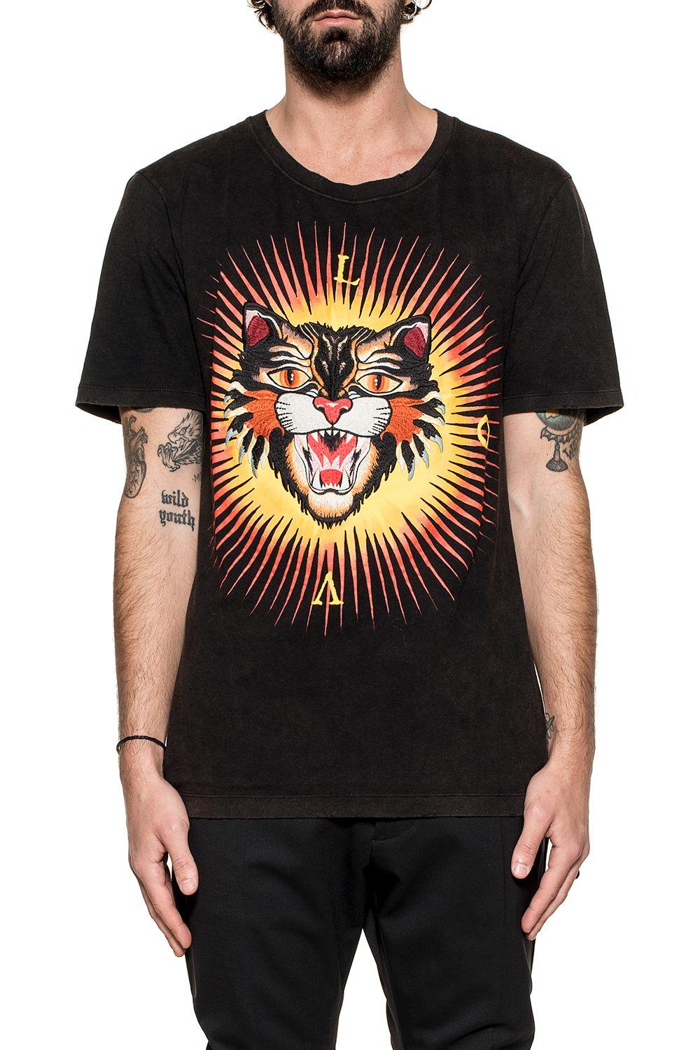 gucci angry cat t shirt