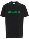 Palm Angels Legalize It T-shirt In Black