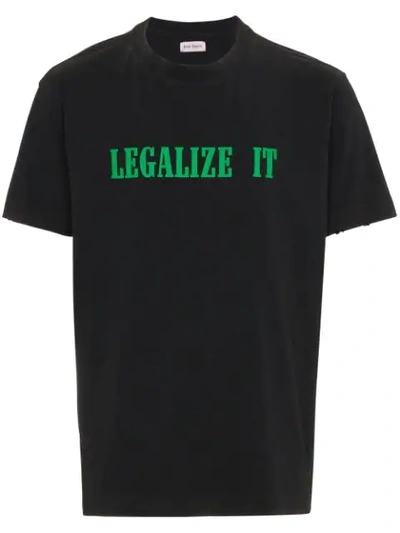 Palm Angels Legalize It T-shirt In Black