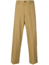 Marni Cropped Utility Trousers - Neutrals