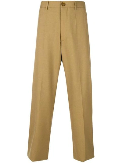 Marni Cropped Utility Trousers - Neutrals