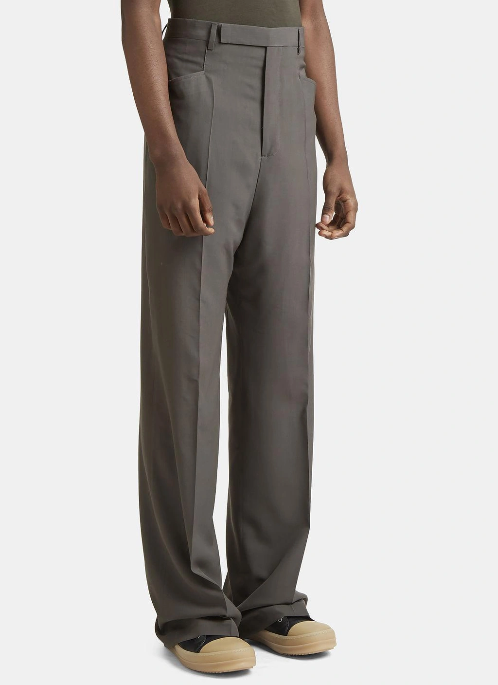 Rick Owens Mastodon Pants In Grey | ModeSens