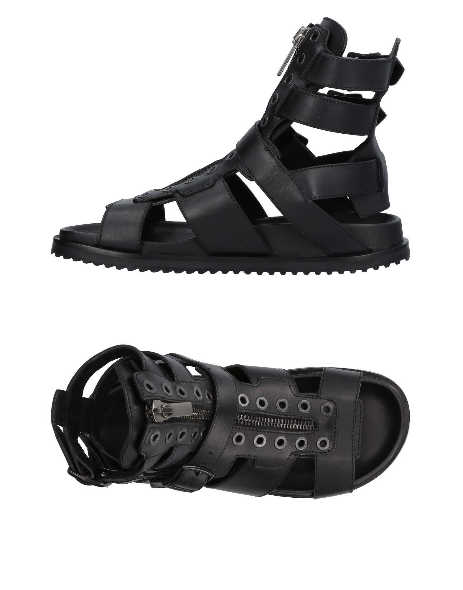 Diesel Black Gold Sandals In Black Modesens