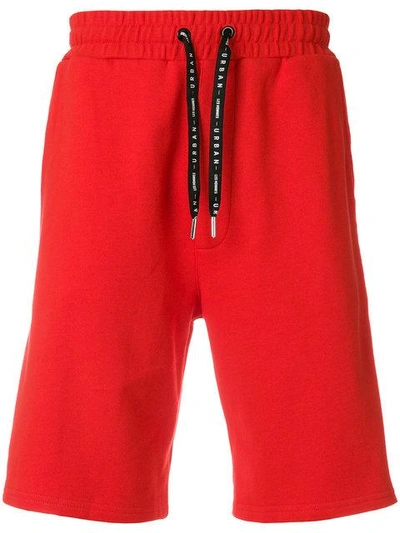 Les Hommes Urban Drawstring Track Shorts