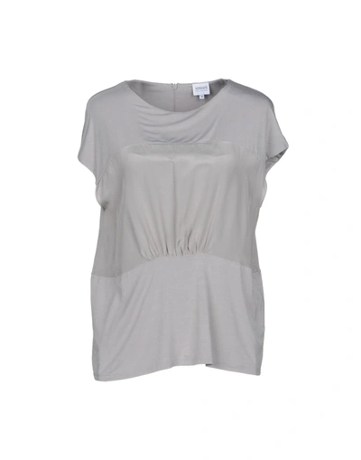 Armani Collezioni T-shirt In Light Grey