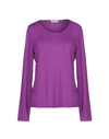 Le Tricot Perugia T-shirt In Light Purple