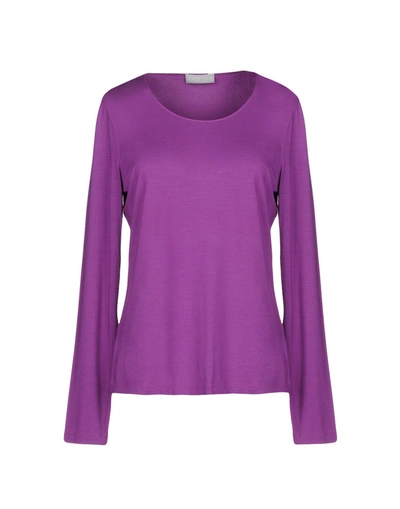 Le Tricot Perugia T-shirt In Light Purple