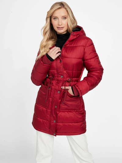 Guess Factory Ebba Quilted Jacket In Red