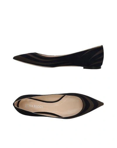 Nina Ricci Ballet Flats In Dark Blue