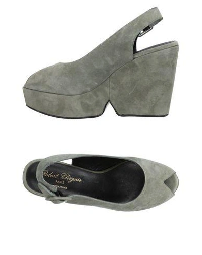 Robert Clergerie Sandals In Grey