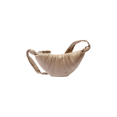 Pre-owned Lemaire Soft Nappa Leather Small Croissant Bag 'sand Stone' In Tan