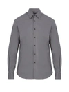 Prada Classic-fit Cotton-poplin Shirt In Grey