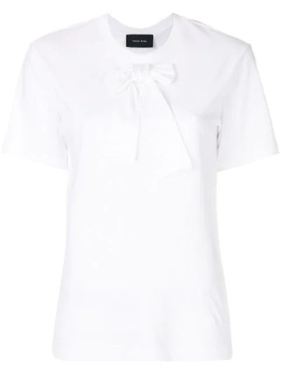Simone Rocha Bow Detail T-shirt In White