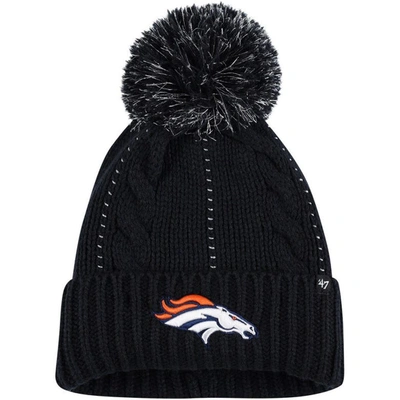 47 ' Navy Denver Broncos Bauble Cuffed Knit Hat With Pom