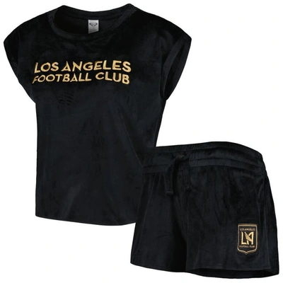 Concepts Sport Black Lafc Intermission T-shirt And Shorts Sleep Set