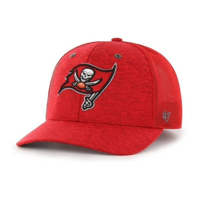 47 ' Red Tampa Bay Buccaneers Pixelation Trophy Flex Hat
