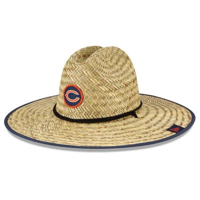 New Era Natural Chicago Bears Nfl Training Camp Official Straw Lifeguard Hat