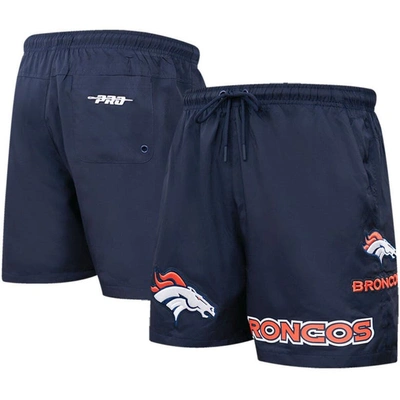 Pro Standard Navy Denver Broncos Woven Shorts