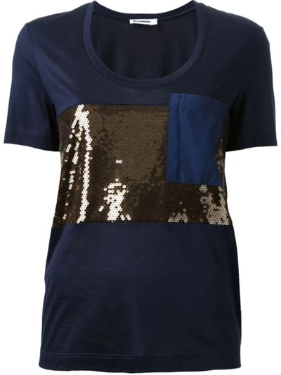 Jil Sander Sequined T-shirt | ModeSens