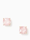 Kate Spade Earrings Enamel Mini Small Square Studs In Light Pink