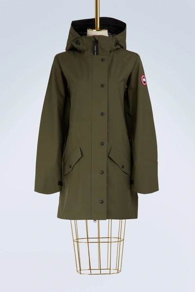 Canada Goose Trinity Jacket In F:dark Sage/b:black