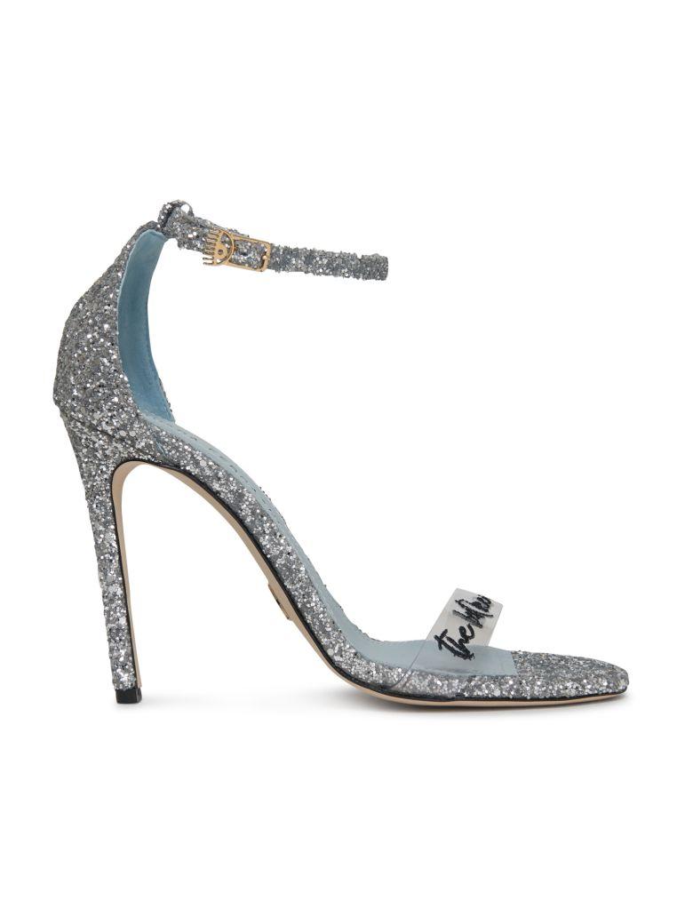 Chiara Ferragni High Heel Sandal In Silver | ModeSens