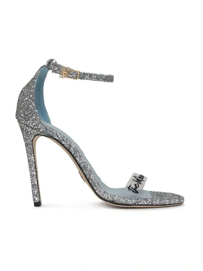 Chiara Ferragni High Heel Sandal In Silver