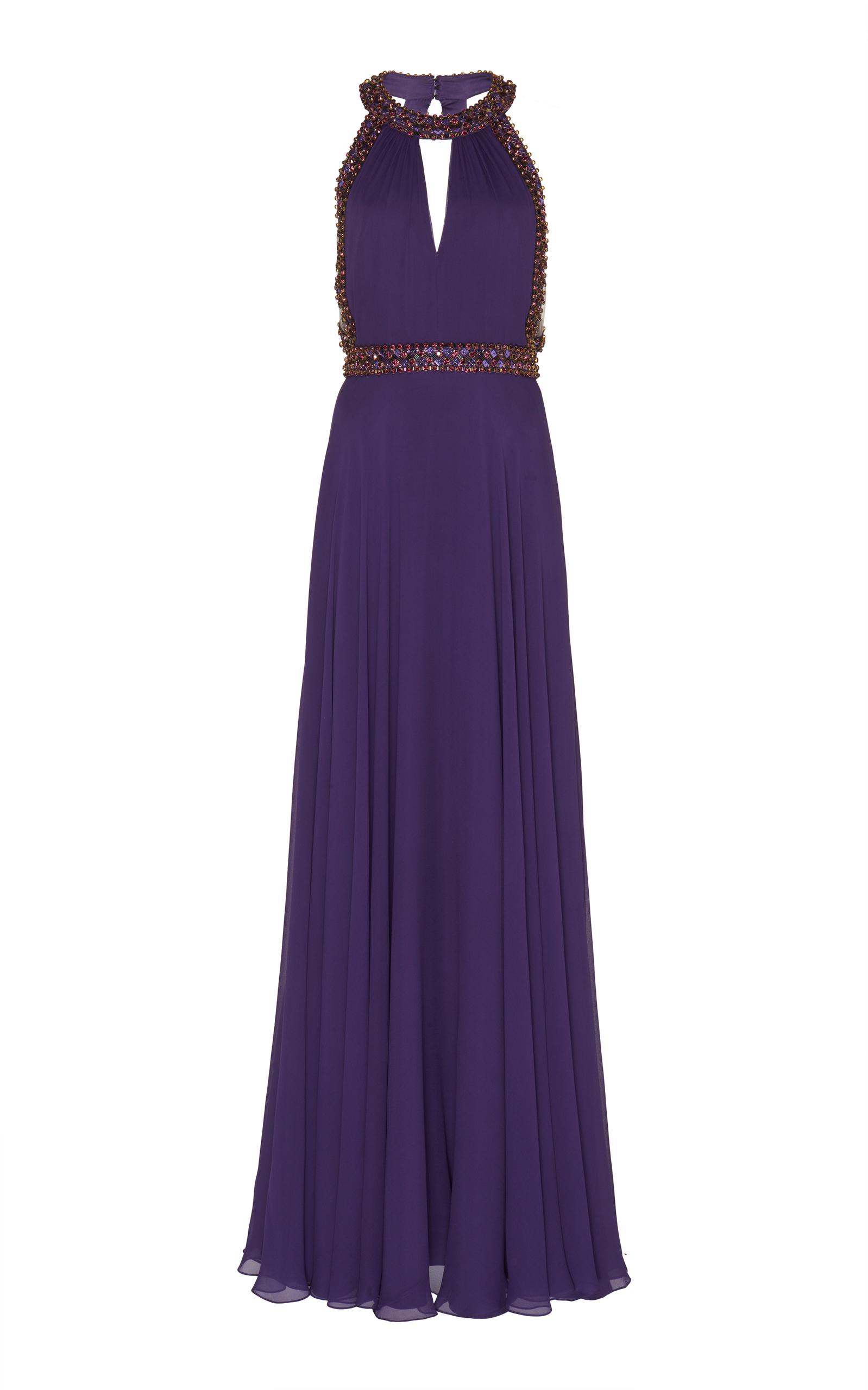 Jenny Packham Seraphina Embellished Gown In Purple | ModeSens