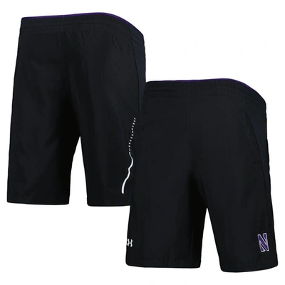 Under Armour Black Northwestern Wildcats Woven Shorts