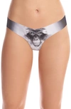 Commando Print Thong In Photo Op Baboon