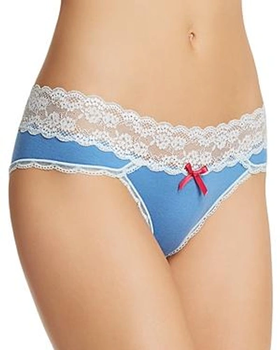 Honeydew Intimates Lace Waistband Hipster Panties In Sea Breezer