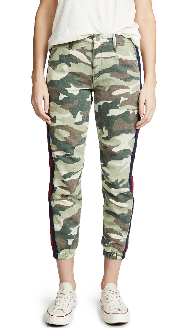 mother camo pants with stripe
