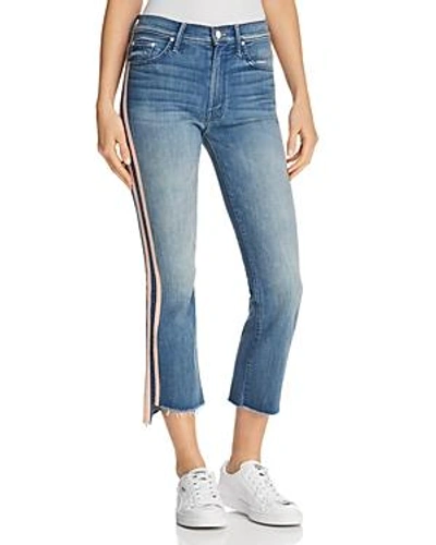 Mother Insider Cropped Frayed-ankle Jeans In Good Girls Race - 100% Exclusive