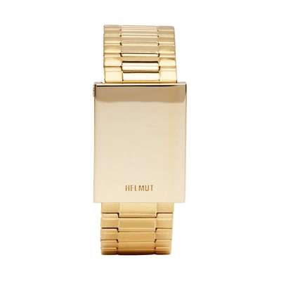 Helmut Lang Gold Shayne Oliver Faceless Watch Bracelet