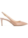 Prada Sling Back Pumps In Neutrals