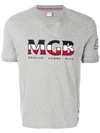 Moncler Logo Print Sweatshirt T In Grey