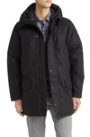 Canada Goose Langford Windproof 625-fill Power Wool Blend Parka In Carbon Melange