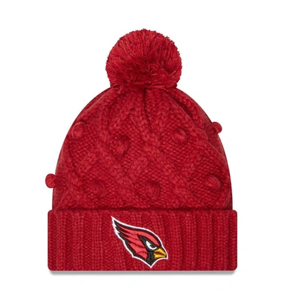 New Era Cardinal Arizona Cardinals Toasty Cuffed Knit Hat With Pom