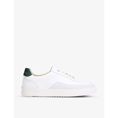 Filling Pieces Mondo Squash Perforated Leather Low-top Trainers In White/comb