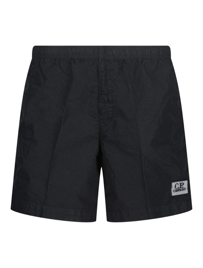 C.p. Company Chrome Swim Shorts In Black