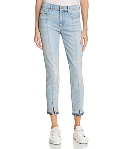 7 For All Mankind Ankle Skinny Jeans In Ocean Breeze - 100% Exclusive